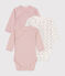 Lot de 3 bodies croisés manches longues en coton bébé variante 2
