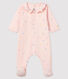 Dors-bien rose à cœurs bébé fille en tubique
