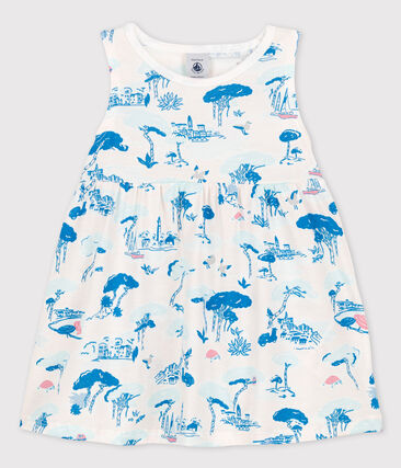 PETIT BATEAU - Robe imprimée sans manches en jersey bébé fille