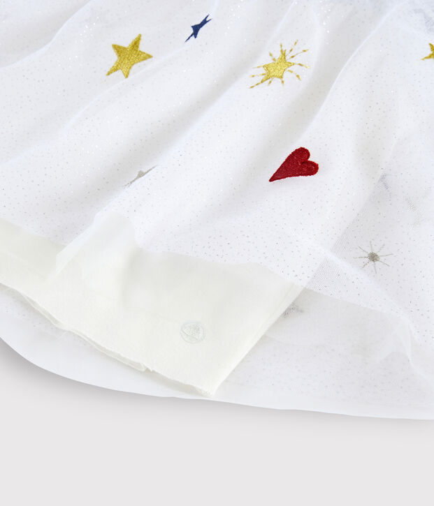 Robe manches longues enfant fille bleu/multicouleur