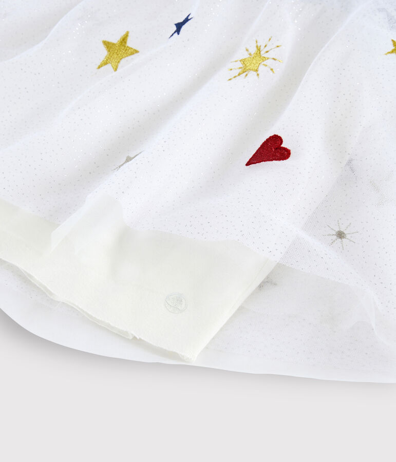 Robe manches longues enfant fille bleu SMOKING/blanc MULTICO