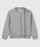 Cardigan en tubique matelassé enfant garçon gris SUBWAY CHINE