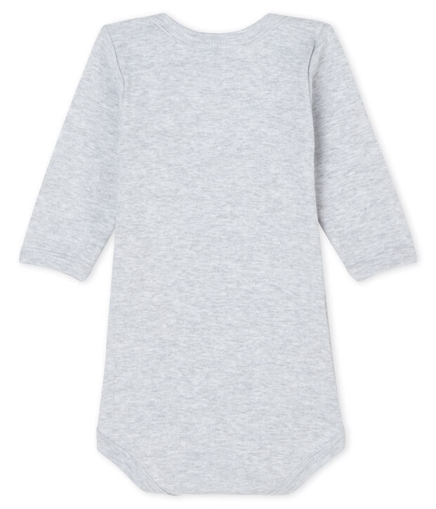 Body manches longues b&eacute;b&eacute; gar&ccedil;on-fille gris