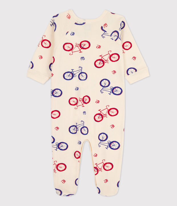 Dors-bien v&eacute;lo b&eacute;b&eacute; en coton &eacute;cru/multicouleur