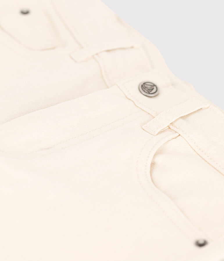 Pantalon en denim enfant gar&ccedil;on &eacute;cru AVALANCHE