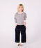 Sweatshirt enfant en coton imprimé rose JOLI/blanc MULTICO