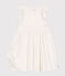 Robe sans manche enfant en coton blanc MARSHMALLOW