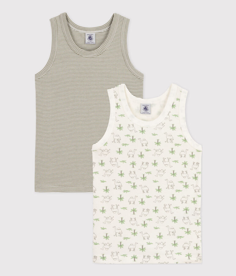 Lot de 2 d&eacute;bardeurs dromadaires en coton petit gar&ccedil;on variante 1