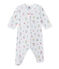 Dors bien bébé fille imprimé blanc ECUME/blanc MULTICO