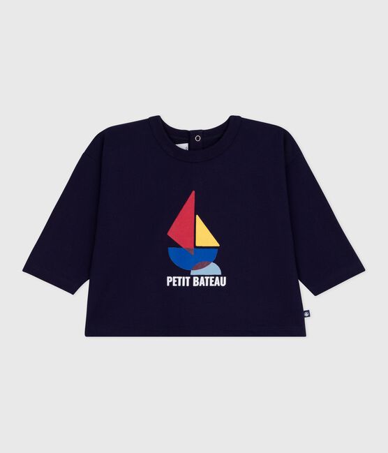 Tee-shirt bébé en coton à manches longues, motif chat SOIR