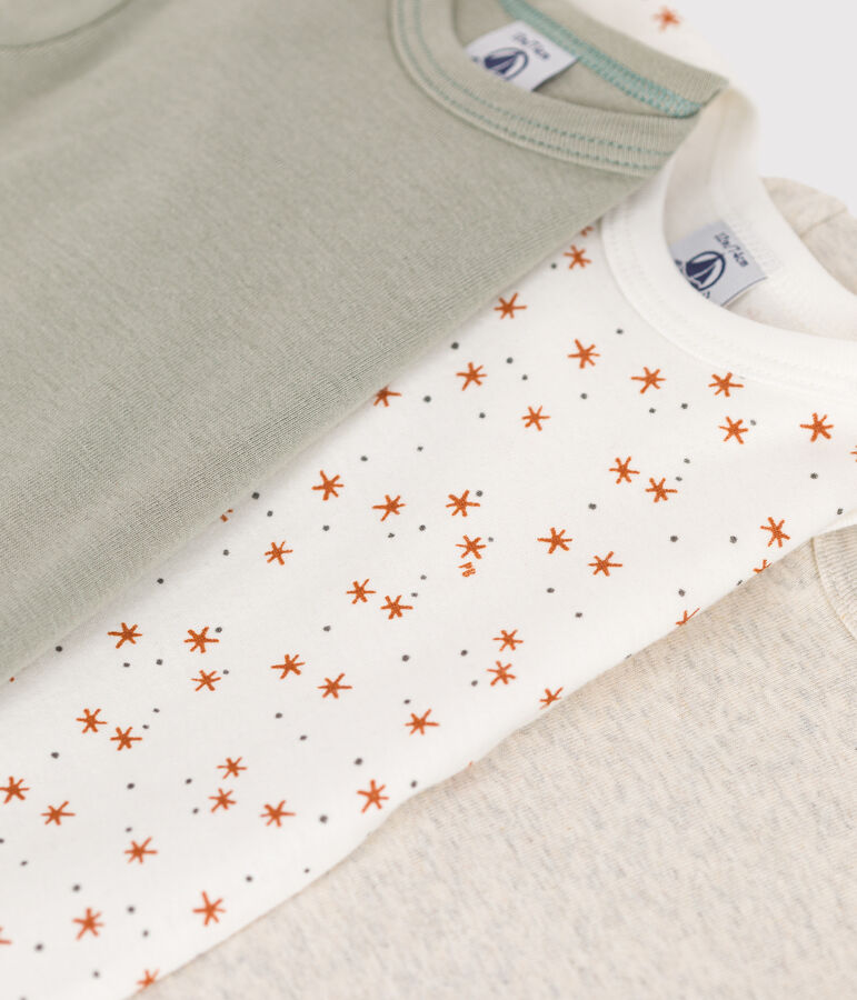 Lot de 3 bodies manches courtes b&eacute;b&eacute; en coton variante 1