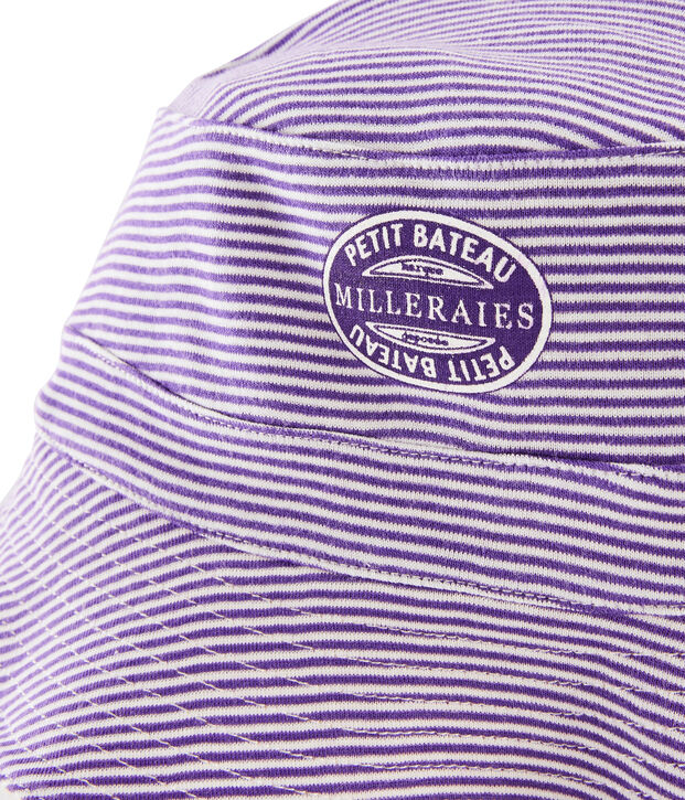 Bob r&eacute;versible en c&ocirc;te femme blanc/violet/jaune