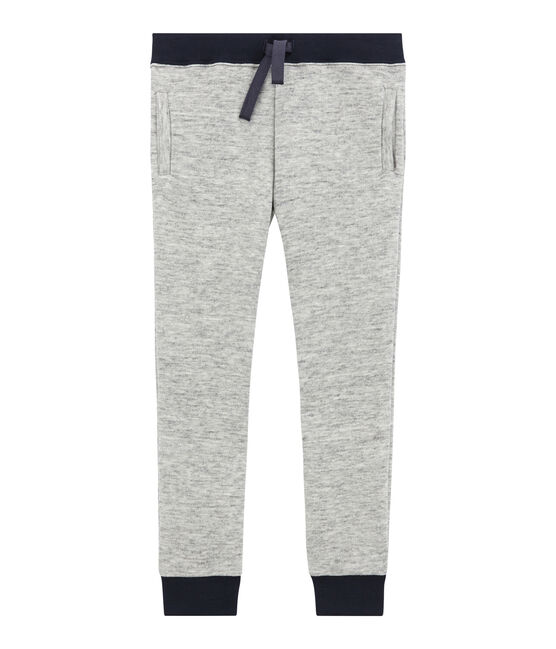 Pantalon garçon en molleton gris GRIS