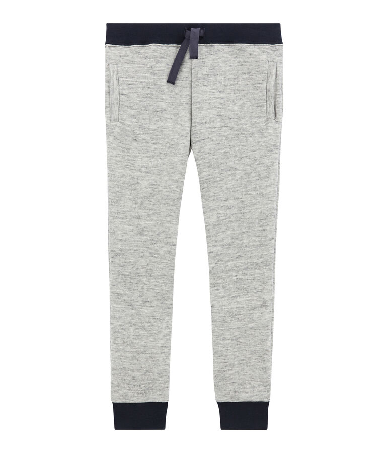 Pantalon gar&ccedil;on en molleton gris