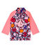 Tee shirt anti-UV UPF 50+ écoresponsable bébé fille rose MERVEILLE/blanc MULTICO