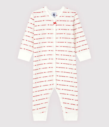 Dors-bien sans pieds Petit Bateau Je T'aime bébé en jacquard