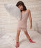 Pyjama short et débardeur uni en coton et lyocell enfant rose SALINE