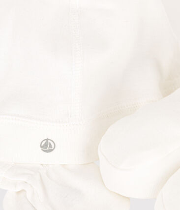 Lot de bonnet, chaussons et moufles bébé (Petit Bateau) - Image 1