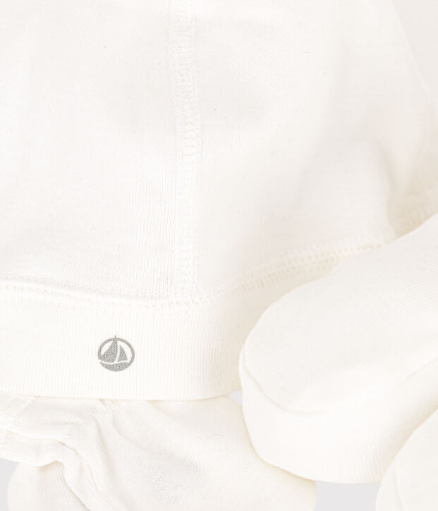 Lot de bonnet, chaussons et moufles b&eacute;b&eacute; multicouleur