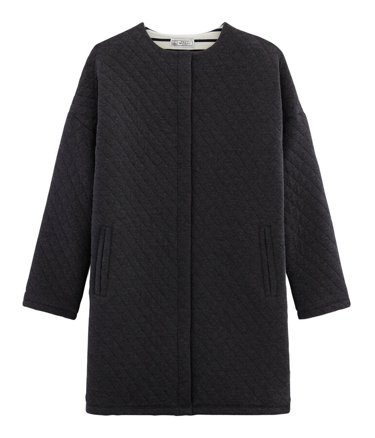 Veste longue tubique femme gris CITY CHINE