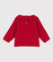 Blouse manches longues bébé en gaze de coton STOP