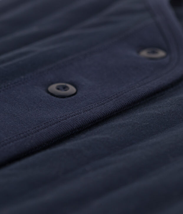 Cardigan sans manches moelleux Femme bleu marine