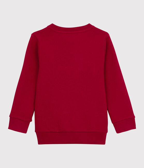 Sweatshirt en molleton enfant garçon rouge TERKUIT