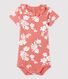 Body imprimé Hawai avec collerette en coton bébé