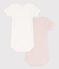 Lot de 2 bodies manches courtes milleraies bébé en coton variante 1