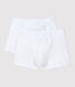 Lot de 2 boxers blancs garçon