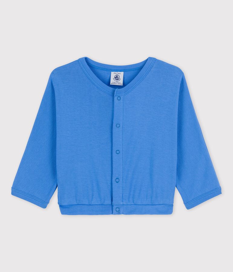 Cardigan en coton b&eacute;b&eacute; bleu BRASIER