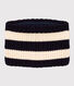 Snood rayé en tricot doublé en polaire bébé/enfant garçon-fille