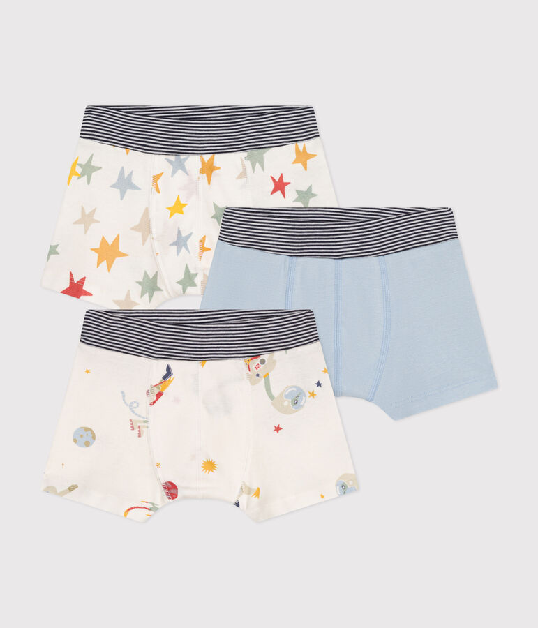 Lot de 3 boxers espace en coton enfant variante 1