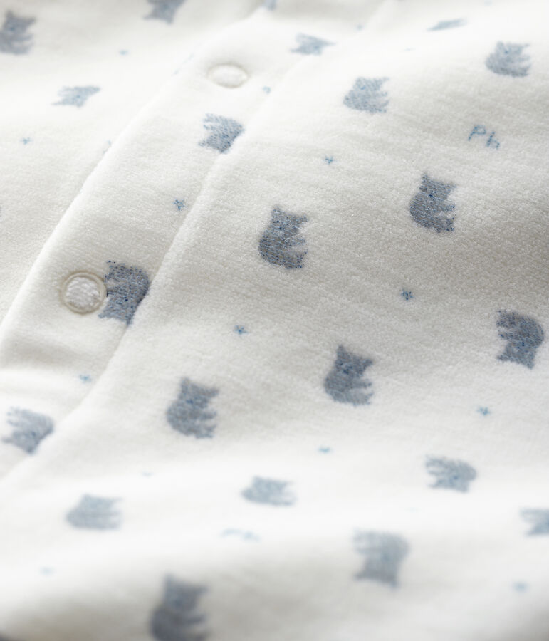 Bodyjama &agrave; imprim&eacute; koalas b&eacute;b&eacute; en velours de coton biologique blanc MARSHMALLOW/blanc MULTICO