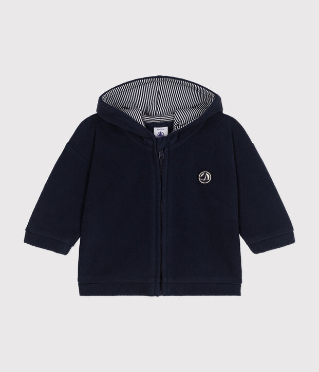 Sweatshirt b&eacute;b&eacute; en polaire bleu marine