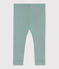 Legging bébé en coton uni vert PAUL