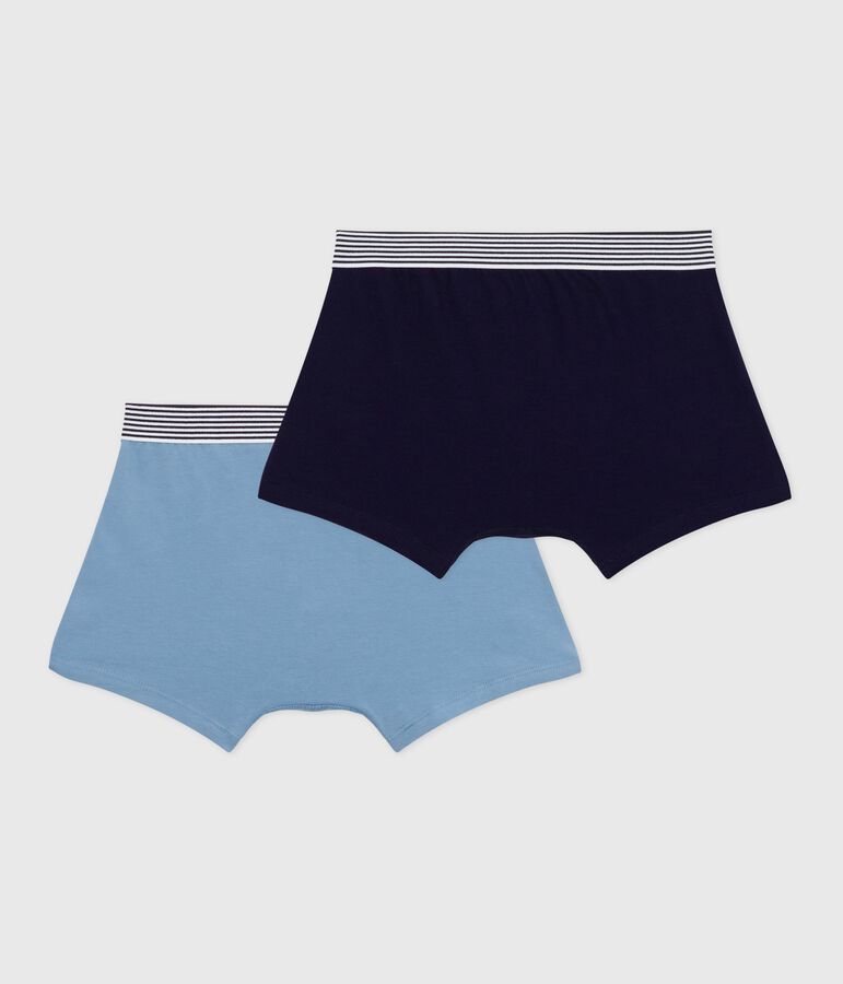 Lot de boxers enfant en coton et elasthanne uni variante 1