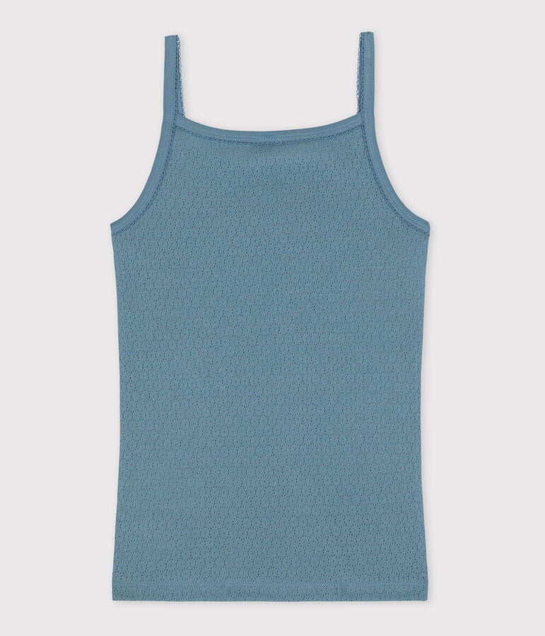 Chemise &agrave; bretelles L'ICONIQUE en coton Femme bleu