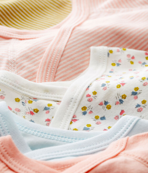 Lot de 5 bodies naissance b&eacute;b&eacute; fille multicouleur