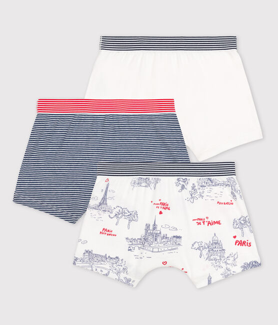 Lot de 3 boxers petit garçon en coton variante 1