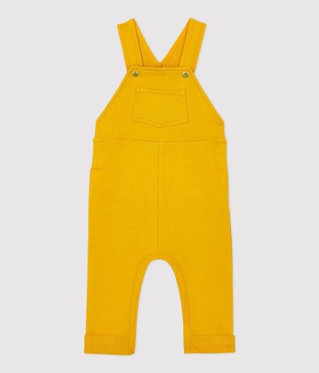 Salopette molleton b&eacute;b&eacute;. jaune