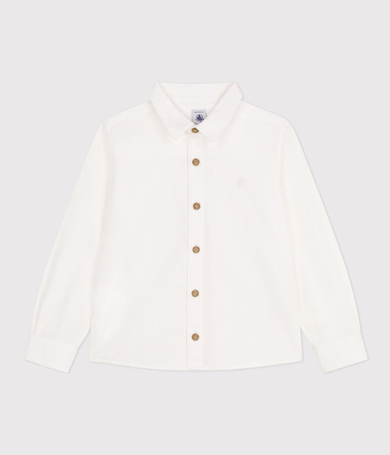 Chemise enfant gar&ccedil;on blanc ECUME