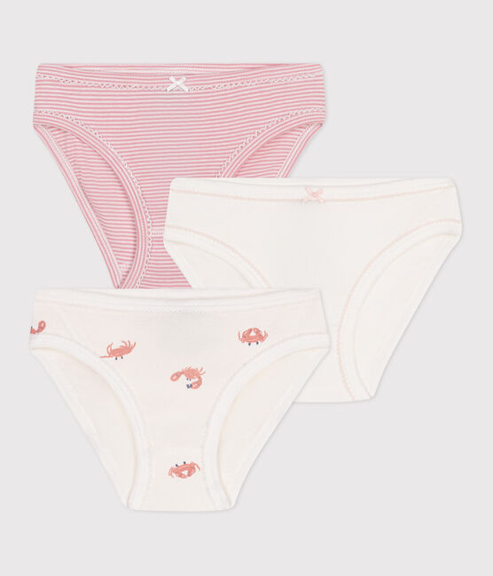 Lot de 3 culottes enfant en coton imprimé crabes variante 1