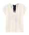 Tee shirt lin femme blanc MARSHMALLOW