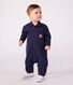 Combinaison longue bébé en coton uni, style pompiste