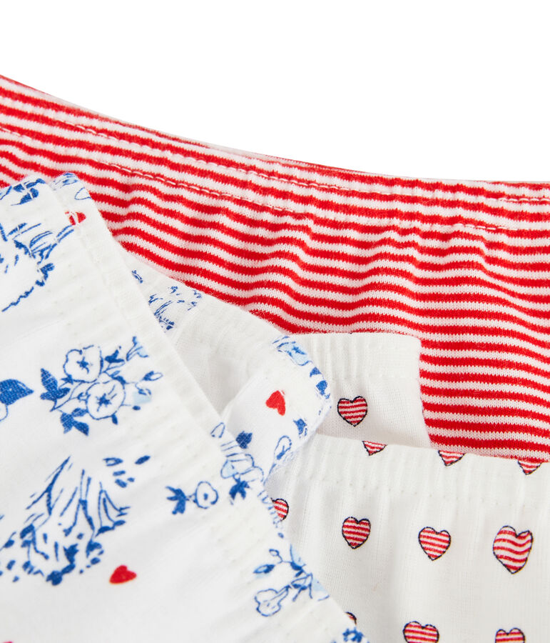 Trio de shorties petite fille multicouleur