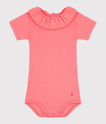 Body bébé en coton à col, uni