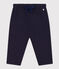 Pantalon bébé en tubique matelassé bleu SMOKING