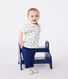 Polo bébé en coton manches courtes imprimé petits bateaux