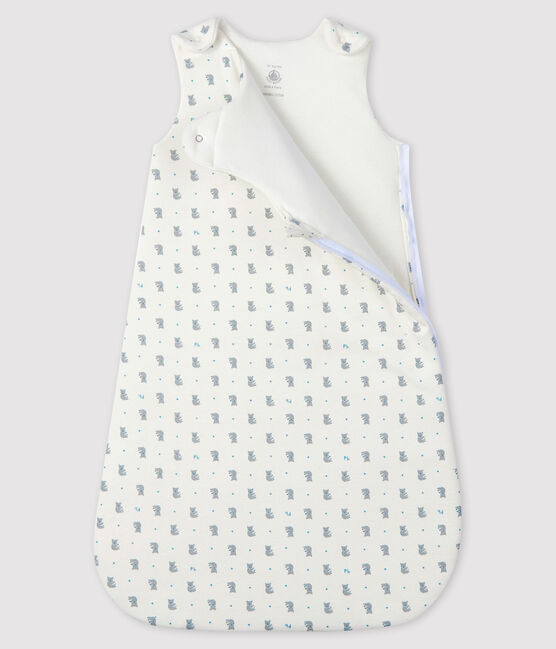 Gigoteuse bébé en côte blanc MARSHMALLOW/gris GRIS/ MULTICO